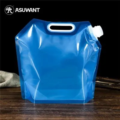 Pouch spout óil 1000L le láimhseáil cúinne caipín cairdiúil éicea -chairdiúil