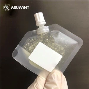 Caipín beag soiléir púdar spout seampú cosmaideach le haghaidh taisteal uachtar coirp shampoo