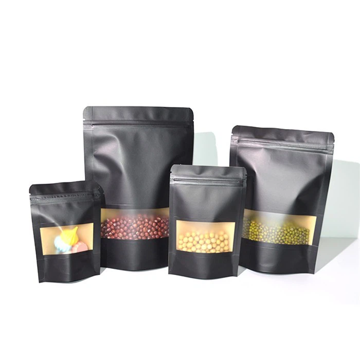 Eco Friendly Ziplock Stand Up Pouch Biodegradable Food Packaging Compostable Recyclable Kraft Paper Pouch Food Bags