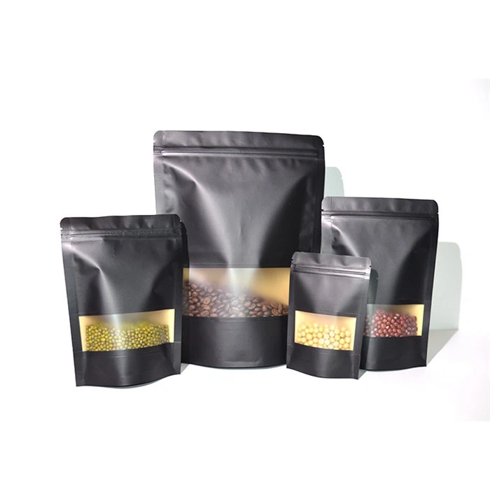 Eco Friendly Ziplock Stand Up Pouch Biodegradable Food Packaging Compostable Recyclable Kraft Paper Pouch Food Bags